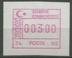 Türkei ATM 1992 Ornamente Automat 34 02 Weißes Papier ATM 2.9 XI Postfrisch - Distributori