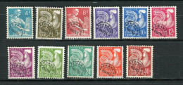 FRANCE -  PRÉOBLITÉRÉ - N° Yvert 106/116 (*) - 1953-1960