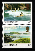 Guernsey 289/294 Postfrisch Paar Teilgezähnt #KH857 - Guernesey