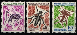 Franz. Antarktis (TAAF) 71-73 Postfrisch Insekten #JW246 - Andere & Zonder Classificatie