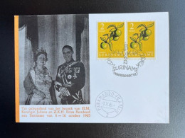 SURINAM 1965 CARD ROYAL VISIT 08-10-1965 SURINAME - Surinam ... - 1975