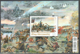 POLAND 2021 Events. 100th Anniv. Of The Battle For Warsaw - Fine S/S MNH - Unused Stamps