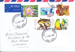 Australia Air Mail Cover Sent To Lithuania 27-11-2002 With More Topic Stamps - Briefe U. Dokumente