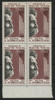 HAUTE VOLTA POSTE AERIENNE PA N° 40 Bloc De 4 Neuf Sans Charnière (MNH) "Schweitzer" TB - Alto Volta (1958-1984)