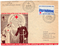 SUISSE.1939.Lettre CROIX-ROUGE (C.I.C.R.) Pour La HONGRIE " - Marcophilie