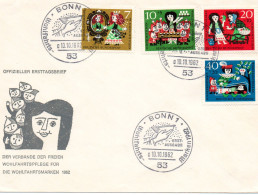 ALLEMAGNE.1962.FDC  "BLANCHE NEIGE" GRIMM.Surtaxe "SEVICE DE L'HUMANITE". - Fairy Tales, Popular Stories & Legends