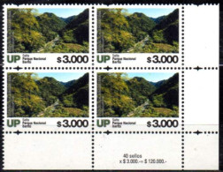 ARGENTINA 2024. Definitive UP $ 3.000 National Park Baritú, Salta. Block Of Four, Mint NH - Neufs