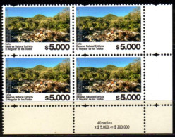 ARGENTINA 2024. Definitive $ 5.000 National Reserve El Nogalar De Los Toldos, Salta. Block Of Four, Mint NH - Nuovi