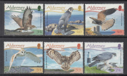 2007 Alderney  Birds Of Prey Complete Set Of 6 MNH - Alderney