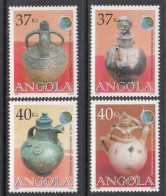 2008 Angola Water Jugs Ceramics Complete Set Of 4 MNH - Angola