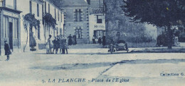 La Planche * Moto Side Car , Place De L'église * Hôtel * Enfants Villageois - Autres & Non Classés