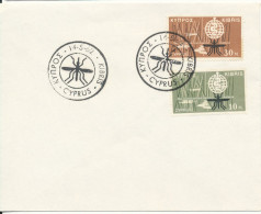 Cyprus Republic FDC 14-5-1962 Complete Set Of 2 The Fight Against Malaria - Lettres & Documents