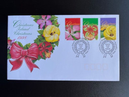 CHRISTMAS ISLAND 1998 FDC FLOWERS 03-09-1998 - Christmaseiland