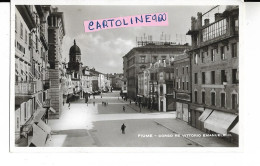 Croazia Fiume Rijeka Corso Re Vittorio Emanuele III  Anni 30 40 (formato/piccolo) - Croatie