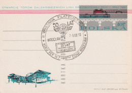 PK  "Bahnjahr"  (Sonderstempel Wroclaw)         1968 - Briefe U. Dokumente