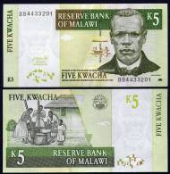 MALAWI  : Banconota 5 Kwacha - P36 - 2004 - FDS - Malawi