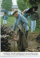 Chaource Animée M. Guillemin Ancien Charbonnier Forêt De Chaource Métiers - Chaource