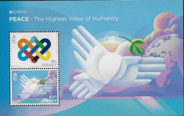 JERSEY - EUROPA-CEPT 2023 -"PEACE -THE HIGHEST VALUE Of HUMANITY".- SOUVENIR SHEET - 2023