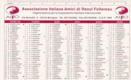 Calendarietto - Associazione Italina Amici Di Raoul Follereau - Bologna - Anno 1995 - Petit Format : 1991-00