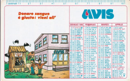 Calendarietto - AVIS - Consiglio Provinciale Di Parma - Anno 1995 - Petit Format : 1991-00