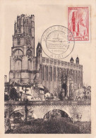 1959--cachet Commémoratif "ALBI--Journée Du Timbre 1959--tp N° 667--Cathédrale D'Albi - Gedenkstempels