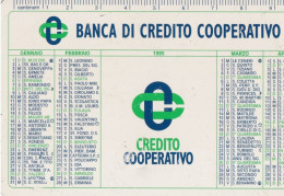 Calendarietto - Banca Di Credito Cooperativo - Anno 1995 - Petit Format : 1991-00