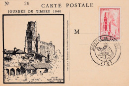 1946--cachet Commémoratif "ALBI--Journée Du Timbre 1946--tp N° 667--Cathédrale D'Albi - Gedenkstempels
