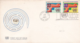 USA - 1967 - FDC - Programme Des Nations Unies Pour Le Developpement - Official Geneva Cachet - Caja 30 - 1961-1970