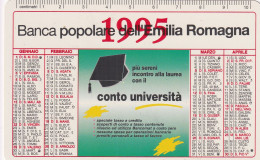 Calendarietto - Banca Popolare Dell'emilia Romagna - Conto Università - Anno 1995 - Petit Format : 1991-00