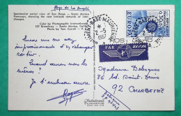 N°1521 EUROPA CARTE POSTALE BATIMENT BASE MAURIENNE PAR AVION POUR COURBEVOIE 1967 POST CARD FRANCE - Militaire Luchtpost