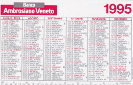 Calendarietto - Banco Ambrosiano Veneto - Anno 1995 - Petit Format : 1991-00