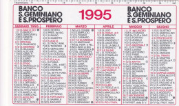 Calendarietto - Banco S.geminiano E S.prospero - Anno 1995 - Petit Format : 1991-00