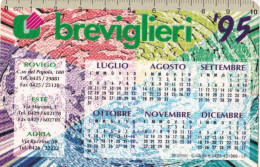 Calendarietto - Breviglieri - Rovigo - Anno 1995 - Petit Format : 1991-00