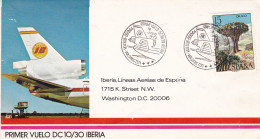 Spain - 1973 - Air Mail - First Flight From Madrid To Washington D.C.  - Caja 30 - Lettres & Documents