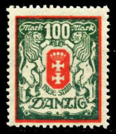 DANZIG 1923 Nr 128Y Postfrisch X4CF9BE - Neufs