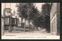 CPA Fère-Champenoise, Avenue De La Gare  - Fère-Champenoise