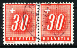 SCHWEIZ PORTO Nr 59z Gestempelt WAAGR PAAR X631EB6 - Postage Due