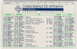 Calendarietto - Cassa Rurale Artigiana Di Faenza - Anno 1995 - Petit Format : 1991-00