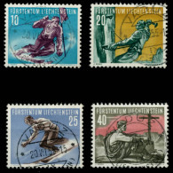 LIECHTENSTEIN 1955 Nr 334-337 Zentrisch Gestempelt X6A8EF2 - Usados