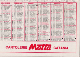 Calendarietto - Catolieri Maotta - Catania - Anno 1995 - Petit Format : 1991-00