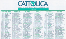 Calendarietto - Cattolica Assicurazione - Verona - Anno 1995 - Petit Format : 1991-00