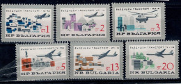 BULGARIA 1965 AIR TRAFFIC MI No 1583-8 MNH VF!! - Nuevos