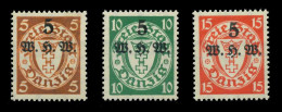 DANZIG 1934 Nr 237-239 Postfrisch X7DA7AE - Nuovi