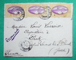 RECOMMANDE BASSE TERRE GUADELOUPE POUR LAVANT LES ST CLAUDE JURA 1931 LETTRE COVER FRANCE - Covers & Documents