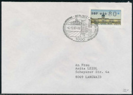 BERLIN ATM 1-080 NORMAL-BRIEF EF FDC X7E46DE - Lettres & Documents