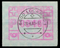 SCHWEIZ ATM A3 Nr 3yavI 0040 Zentrisch Gestempelt X7E6562 - Automatic Stamps