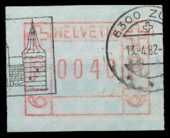 SCHWEIZ AUTOMATENMARKEN A3 Nr 3yawI 0040 Gestempelt X7E655E - Automatic Stamps