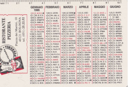Calendarietto - Falegnami - Ristorante Pizzeria - Bologna - Anno 1995 - Petit Format : 1991-00