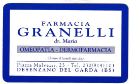 Calendarietto - Farmacia - Granelli - Desenzano Del Garda - Anno 1995 - Petit Format : 1991-00