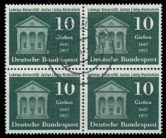 BRD 1957 Nr 258 Zentrisch Gestempelt VIERERBLOCK X7EB06E - Gebraucht